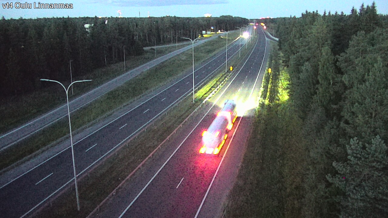 Weather Camera Image Väg 4 Uleåborg, Linnanmaa, Oulu, Pohjois-Pohjanmaa