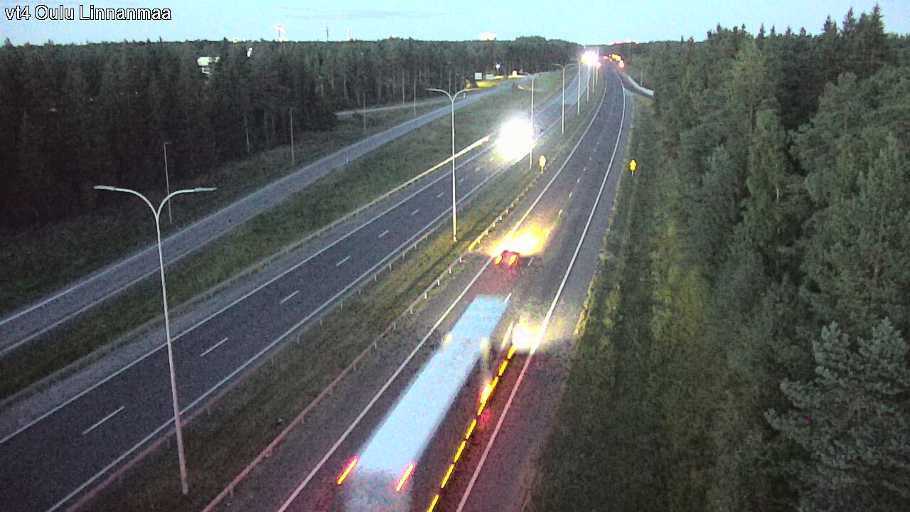 Weather Camera Image Väg 4 Uleåborg, Linnanmaa, Oulu, Pohjois-Pohjanmaa