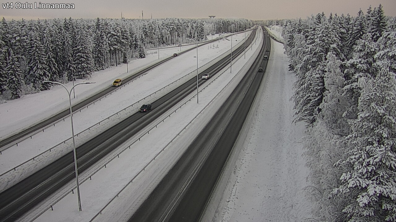 Weather Camera Image Väg 4 Uleåborg, Linnanmaa, Oulu, Pohjois-Pohjanmaa