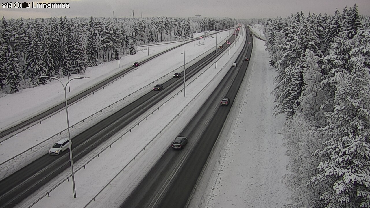 Weather Camera Image Väg 4 Uleåborg, Linnanmaa, Oulu, Pohjois-Pohjanmaa