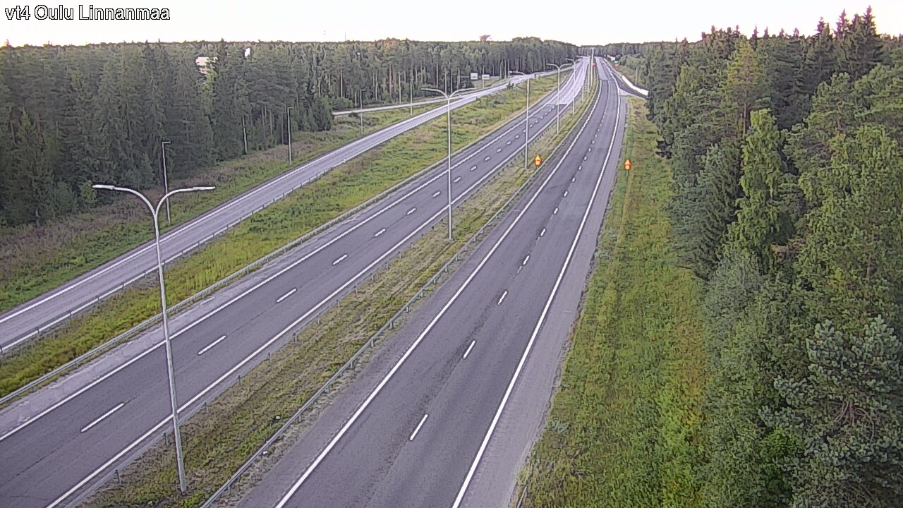 Weather Camera Image Väg 4 Uleåborg, Linnanmaa, Oulu, Pohjois-Pohjanmaa