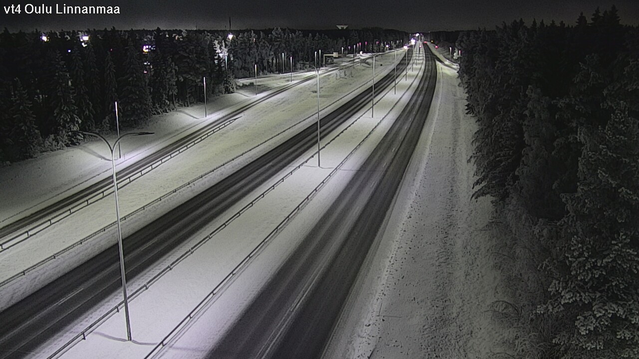 Weather Camera Image Väg 4 Uleåborg, Linnanmaa, Oulu, Pohjois-Pohjanmaa