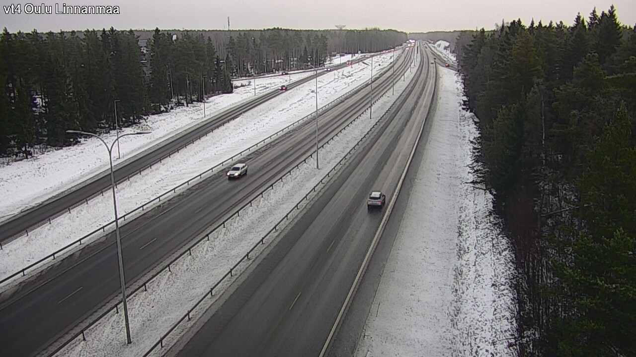 Weather Camera Image Väg 4 Uleåborg, Linnanmaa, Oulu, Pohjois-Pohjanmaa