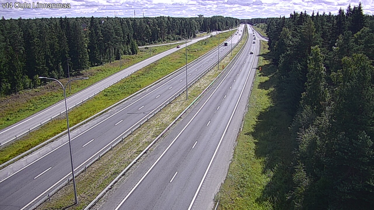 Weather Camera Image Väg 4 Uleåborg, Linnanmaa, Oulu, Pohjois-Pohjanmaa