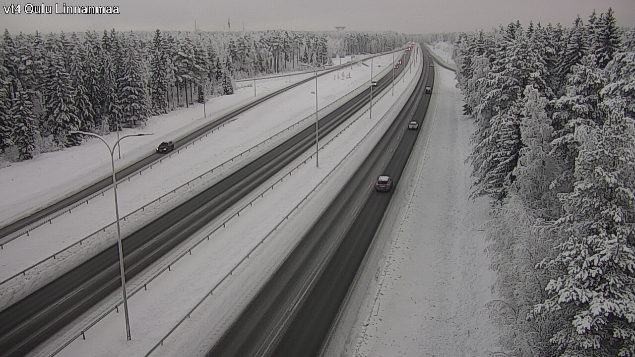 Weather Camera Image Väg 4 Uleåborg, Linnanmaa, Oulu, Pohjois-Pohjanmaa