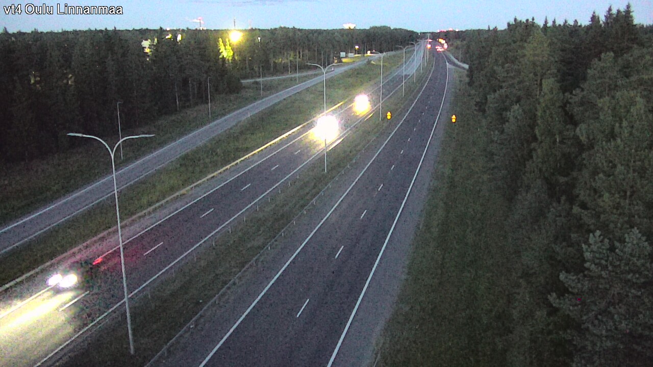 Weather Camera Image Väg 4 Uleåborg, Linnanmaa, Oulu, Pohjois-Pohjanmaa