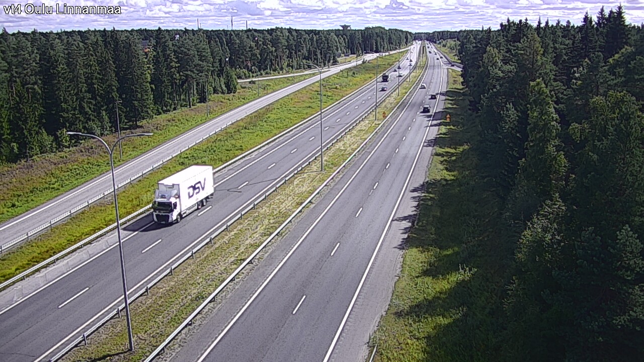 Weather Camera Image Väg 4 Uleåborg, Linnanmaa, Oulu, Pohjois-Pohjanmaa