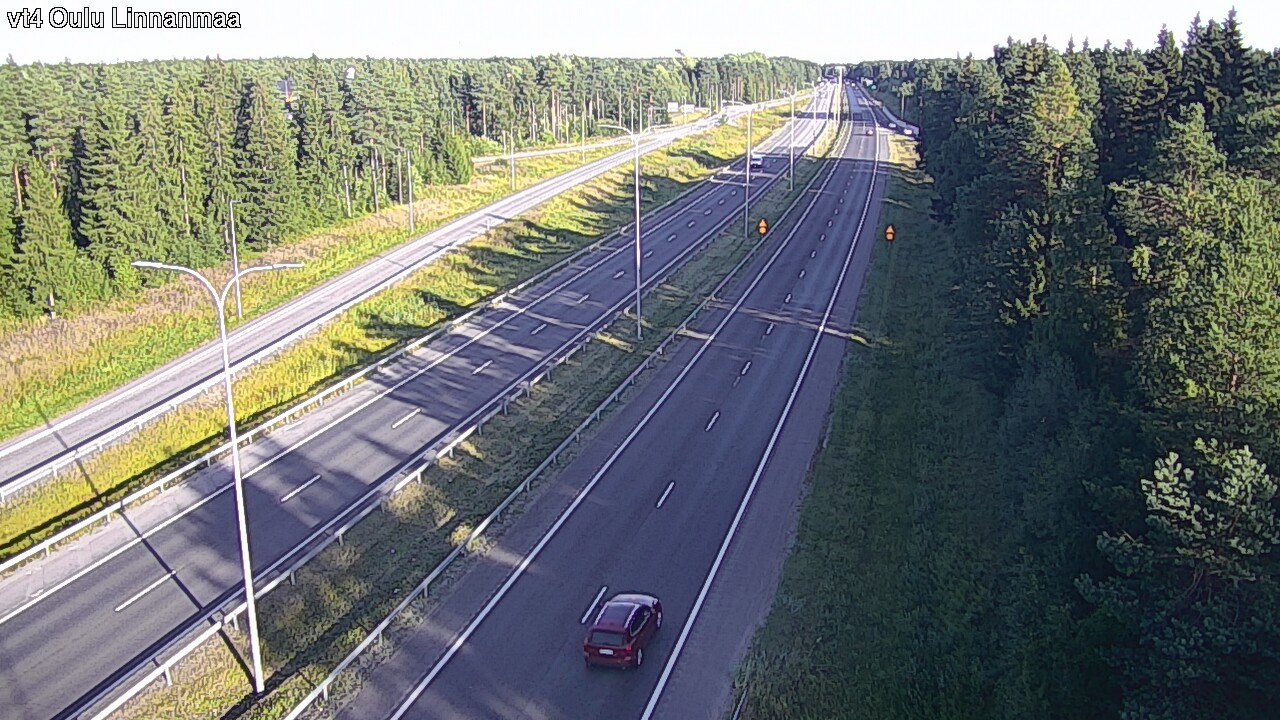 Weather Camera Image Väg 4 Uleåborg, Linnanmaa, Oulu, Pohjois-Pohjanmaa