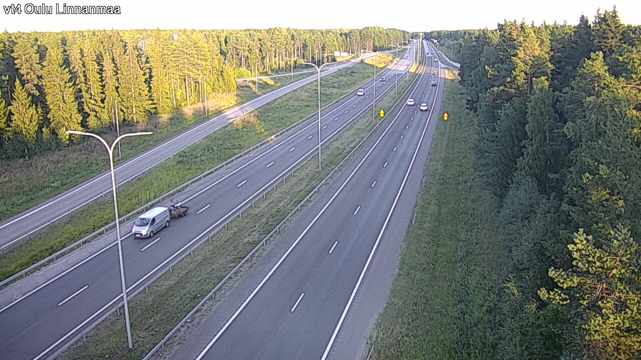Weather Camera Image Väg 4 Uleåborg, Linnanmaa, Oulu, Pohjois-Pohjanmaa