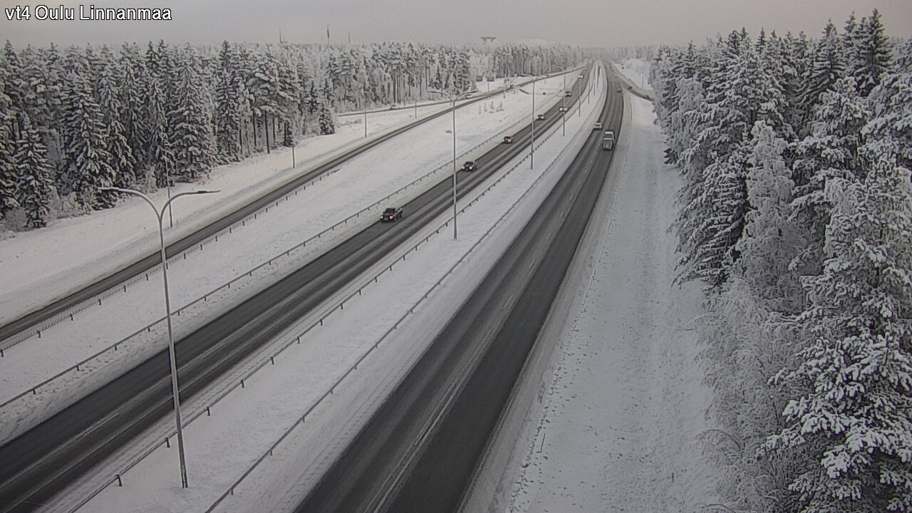 Weather Camera Image Väg 4 Uleåborg, Linnanmaa, Oulu, Pohjois-Pohjanmaa