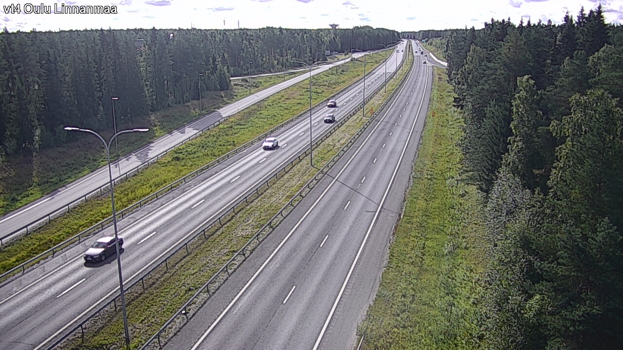 Weather Camera Image Väg 4 Uleåborg, Linnanmaa, Oulu, Pohjois-Pohjanmaa