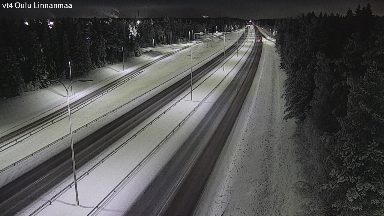 Weather Camera Image Väg 4 Uleåborg, Linnanmaa, Oulu, Pohjois-Pohjanmaa