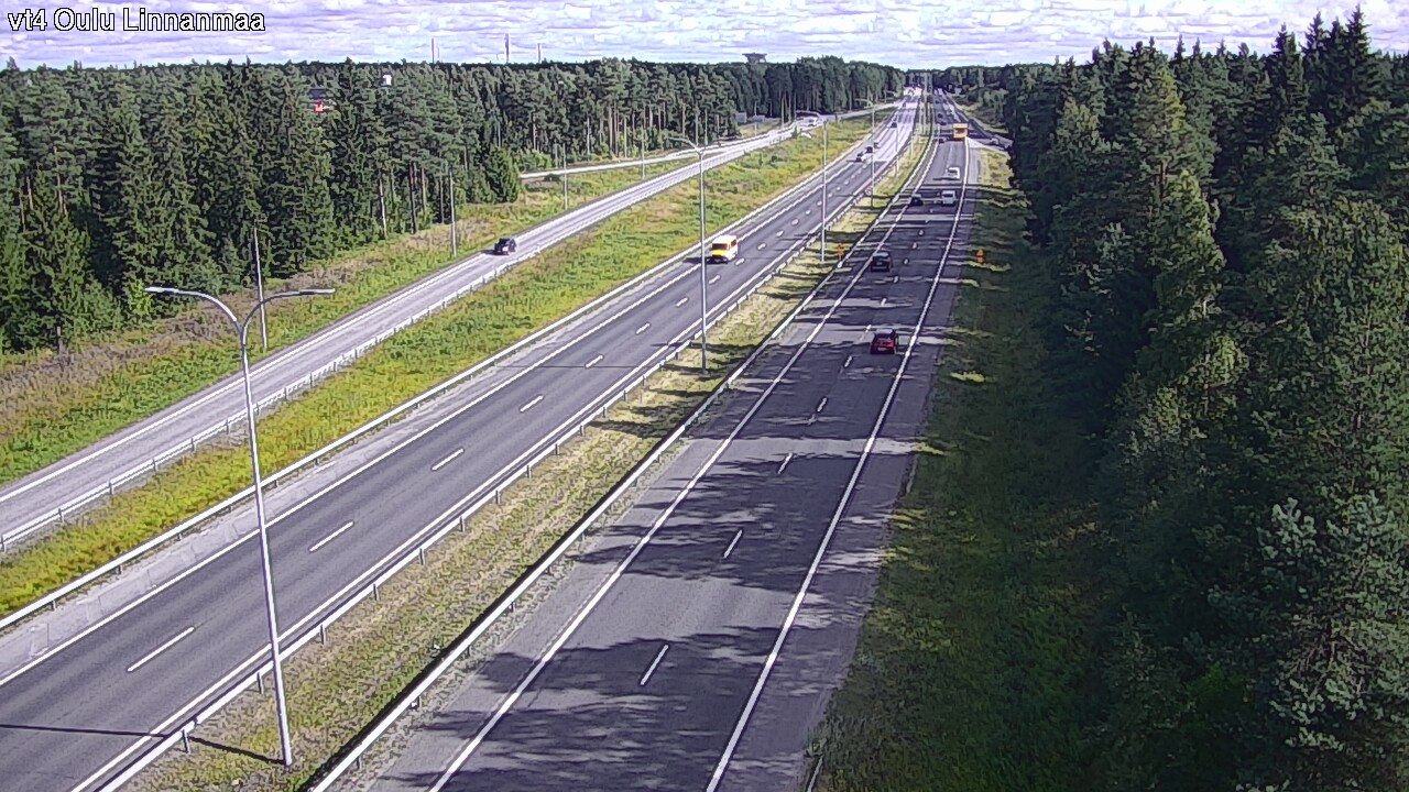 Weather Camera Image Väg 4 Uleåborg, Linnanmaa, Oulu, Pohjois-Pohjanmaa