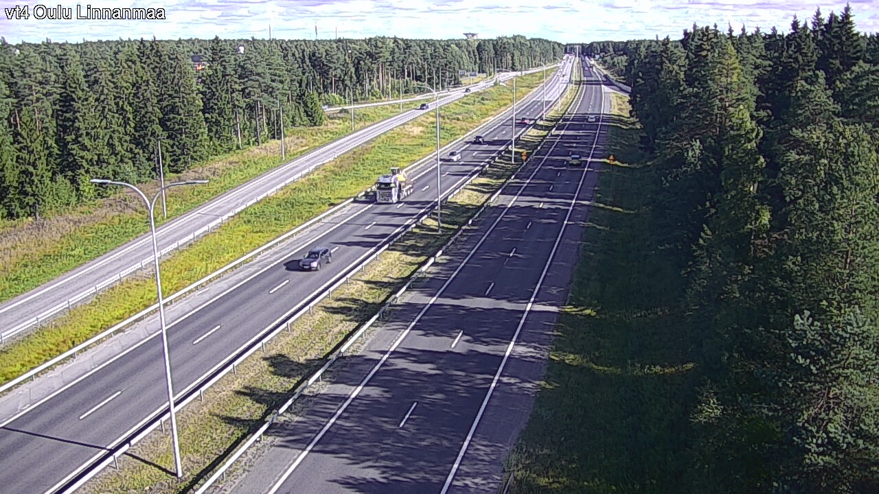 Weather Camera Image Väg 4 Uleåborg, Linnanmaa, Oulu, Pohjois-Pohjanmaa