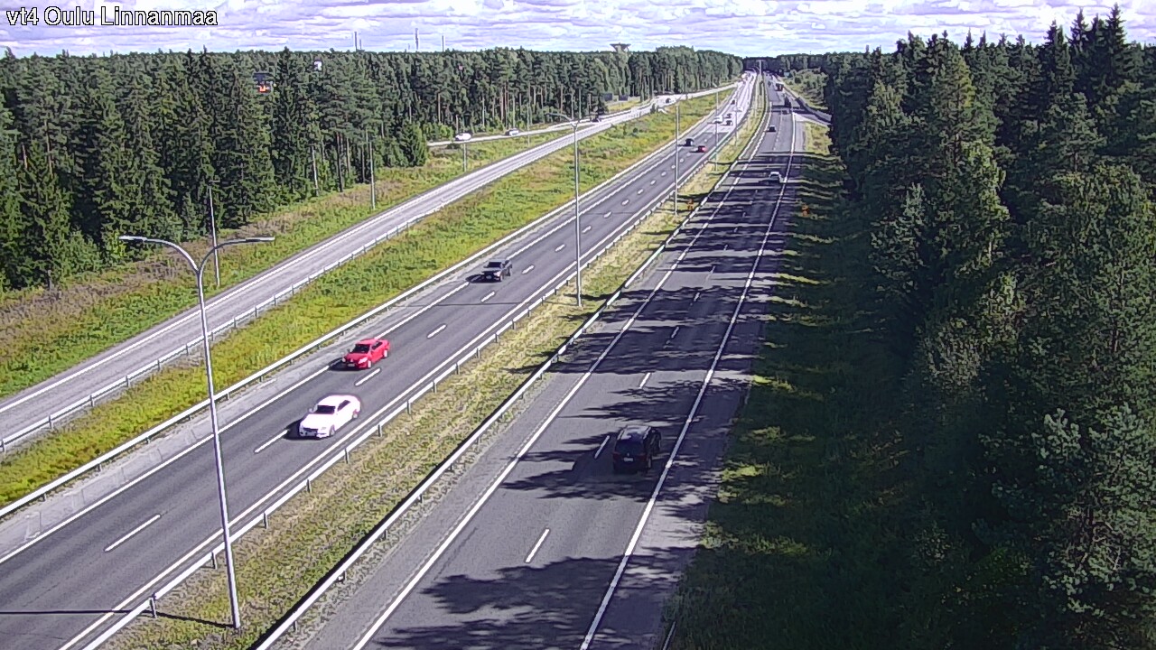 Weather Camera Image Väg 4 Uleåborg, Linnanmaa, Oulu, Pohjois-Pohjanmaa