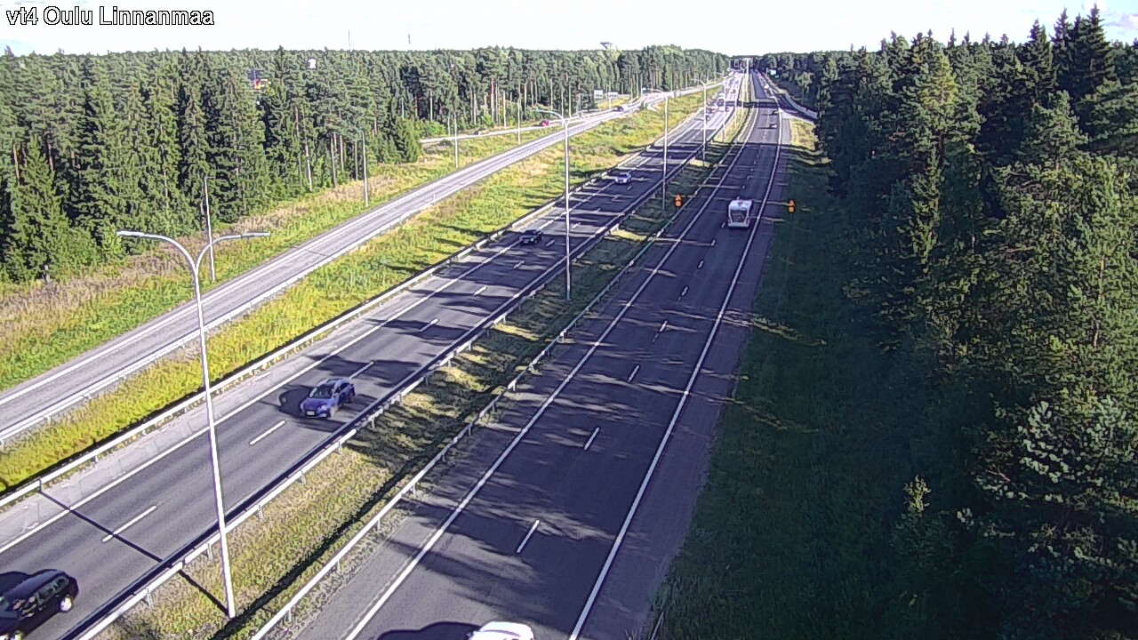 Weather Camera Image Väg 4 Uleåborg, Linnanmaa, Oulu, Pohjois-Pohjanmaa