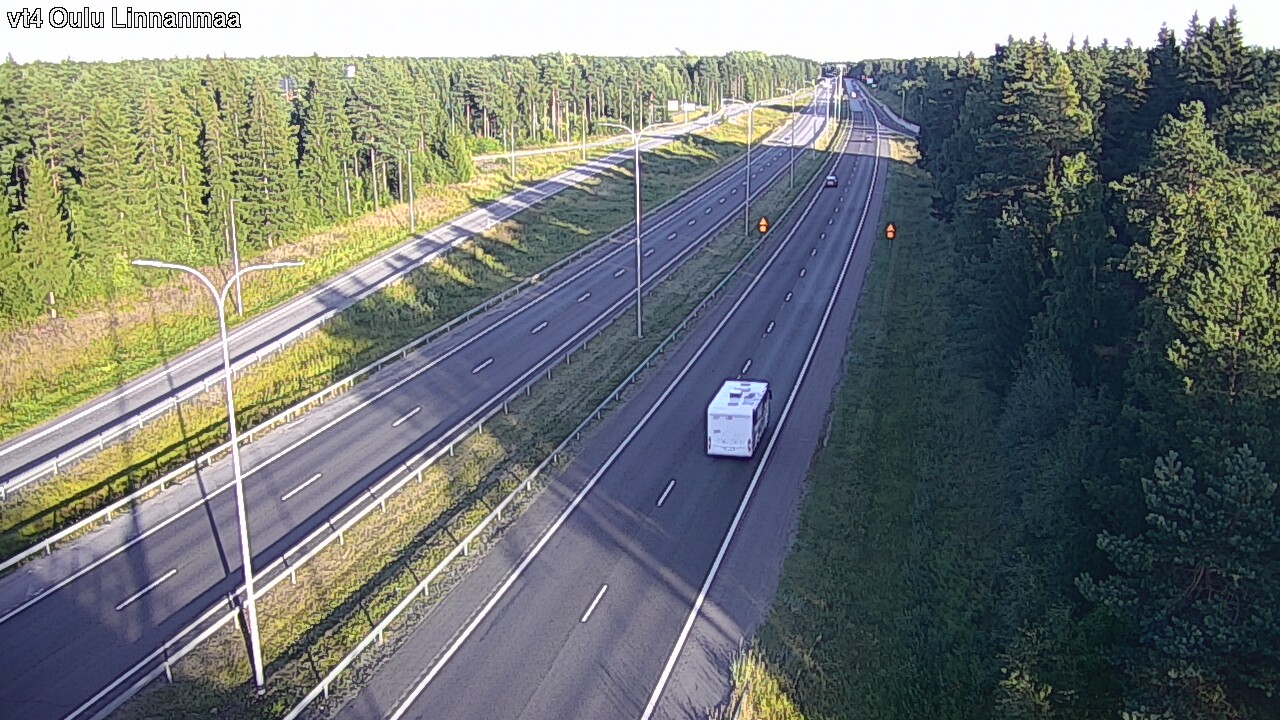 Weather Camera Image Väg 4 Uleåborg, Linnanmaa, Oulu, Pohjois-Pohjanmaa