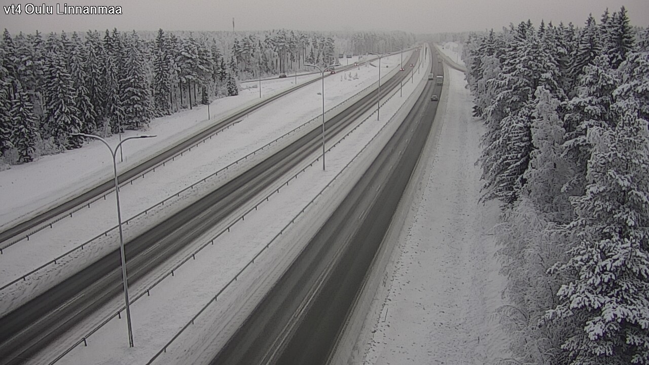 Weather Camera Image Väg 4 Uleåborg, Linnanmaa, Oulu, Pohjois-Pohjanmaa