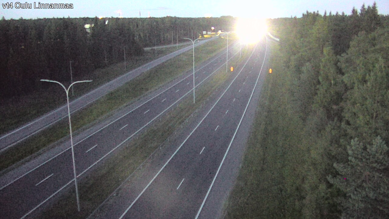 Weather Camera Image Väg 4 Uleåborg, Linnanmaa, Oulu, Pohjois-Pohjanmaa
