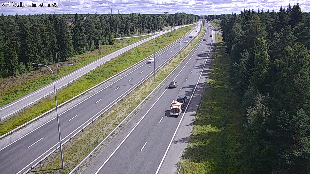Weather Camera Image Väg 4 Uleåborg, Linnanmaa, Oulu, Pohjois-Pohjanmaa