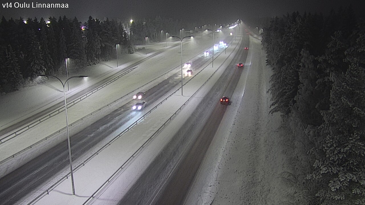 Weather Camera Image Väg 4 Uleåborg, Linnanmaa, Oulu, Pohjois-Pohjanmaa