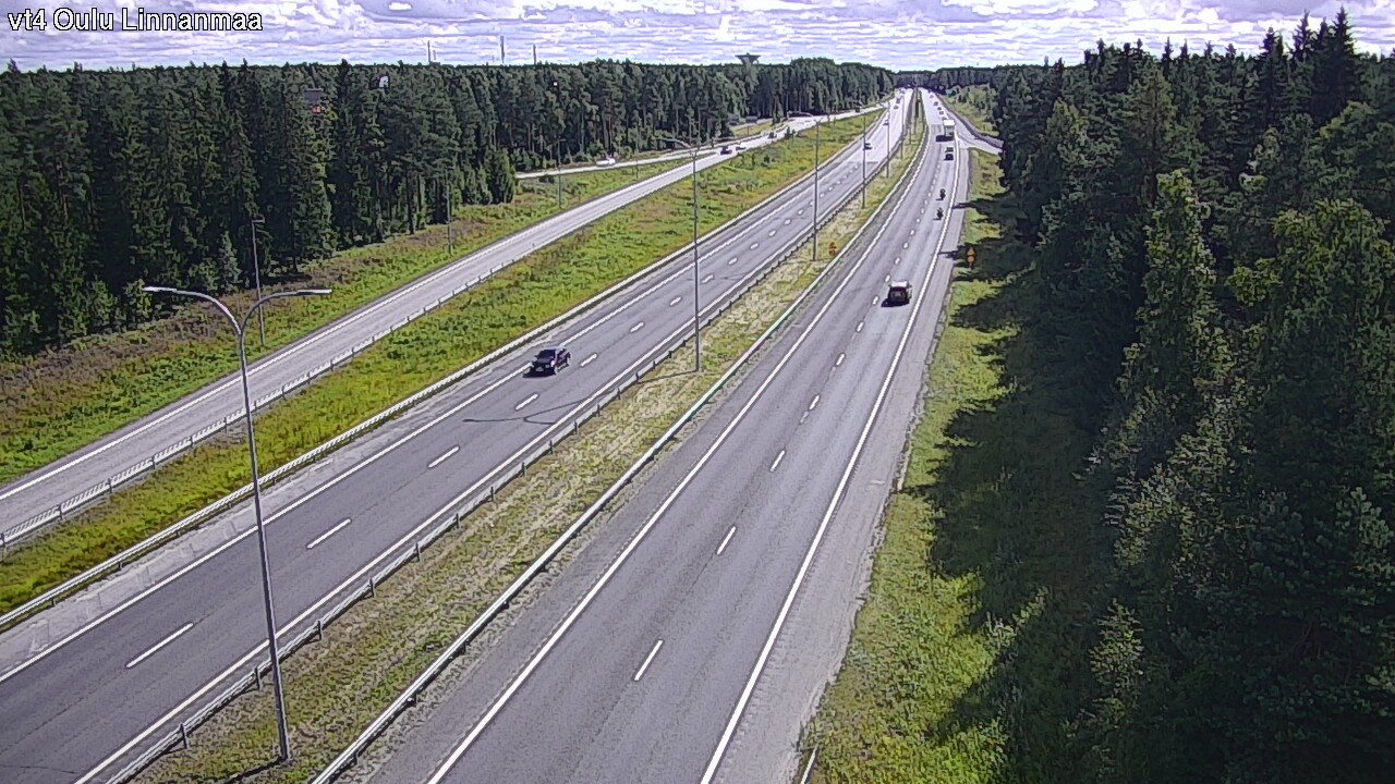 Weather Camera Image Väg 4 Uleåborg, Linnanmaa, Oulu, Pohjois-Pohjanmaa