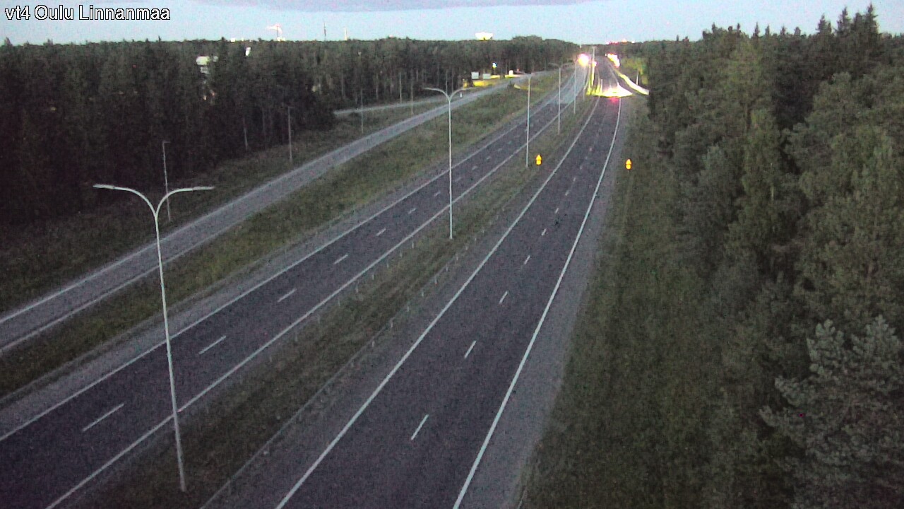 Weather Camera Image Väg 4 Uleåborg, Linnanmaa, Oulu, Pohjois-Pohjanmaa