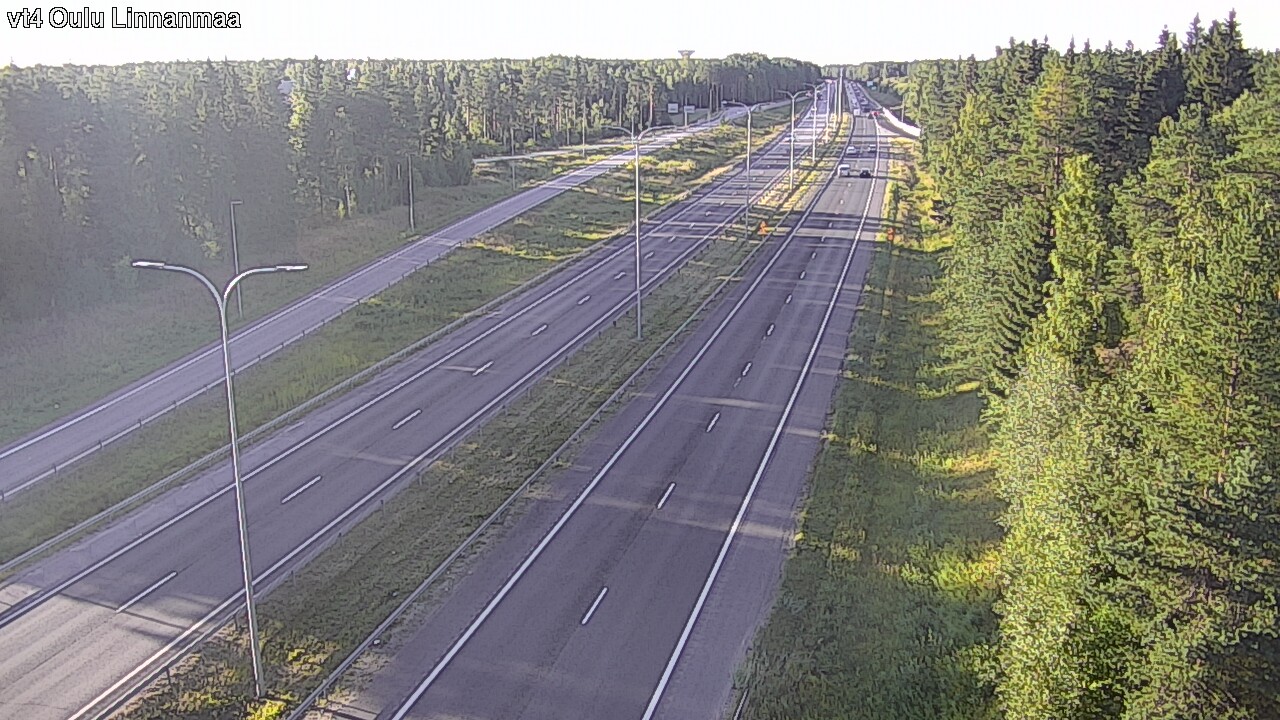 Weather Camera Image Väg 4 Uleåborg, Linnanmaa, Oulu, Pohjois-Pohjanmaa