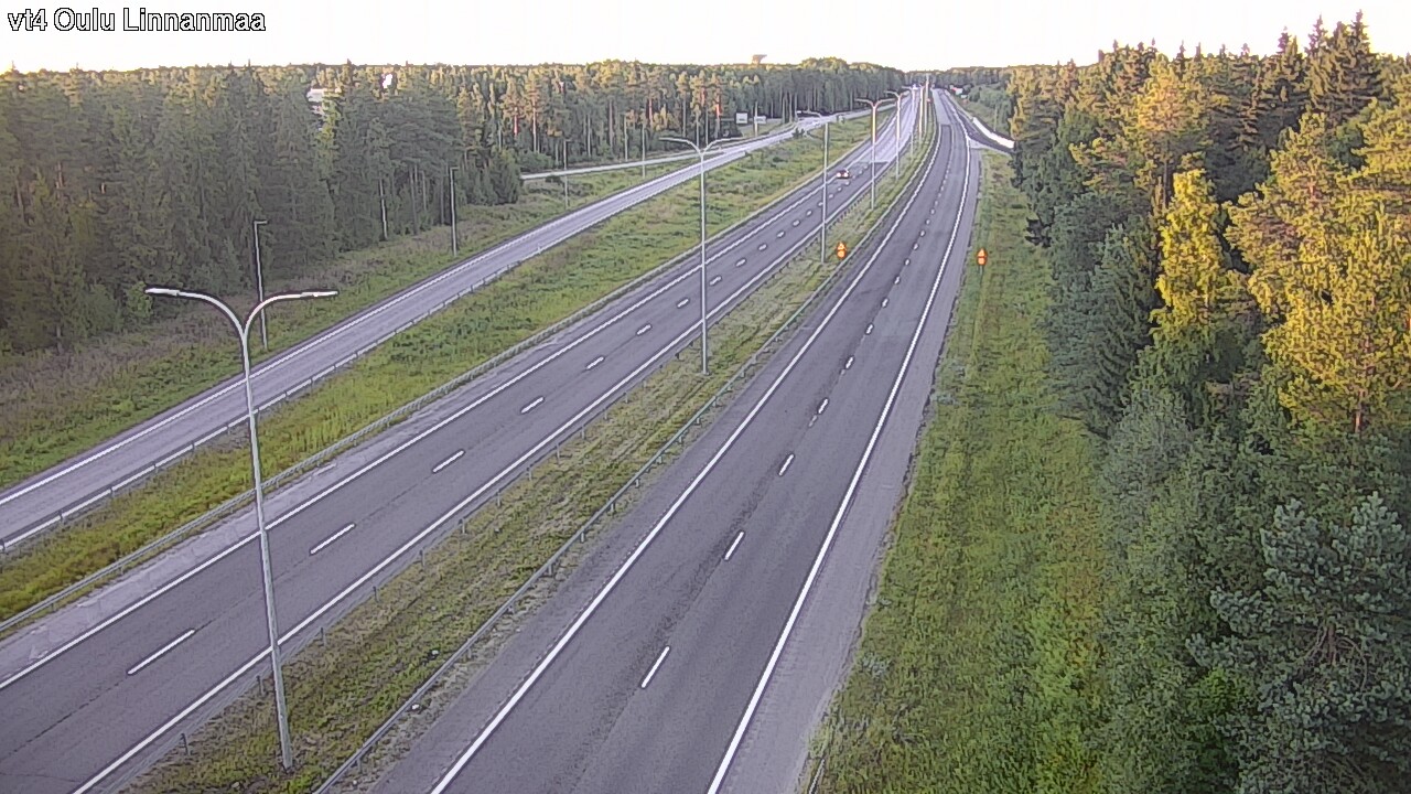 Weather Camera Image Väg 4 Uleåborg, Linnanmaa, Oulu, Pohjois-Pohjanmaa