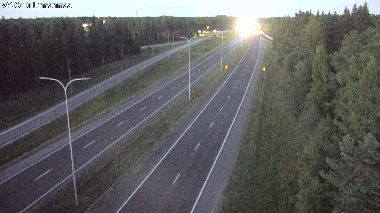 Weather Camera Image Väg 4 Uleåborg, Linnanmaa, Oulu, Pohjois-Pohjanmaa