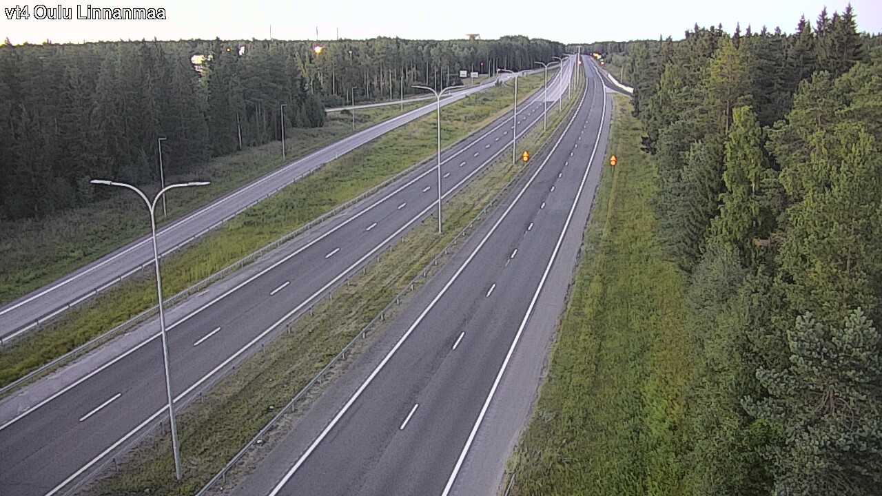 Weather Camera Image Väg 4 Uleåborg, Linnanmaa, Oulu, Pohjois-Pohjanmaa