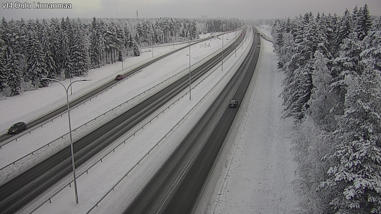 Weather Camera Image Väg 4 Uleåborg, Linnanmaa, Oulu, Pohjois-Pohjanmaa