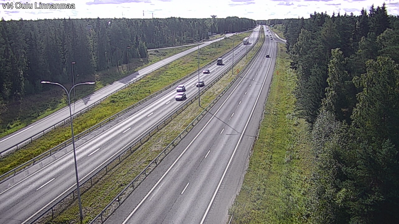 Weather Camera Image Väg 4 Uleåborg, Linnanmaa, Oulu, Pohjois-Pohjanmaa