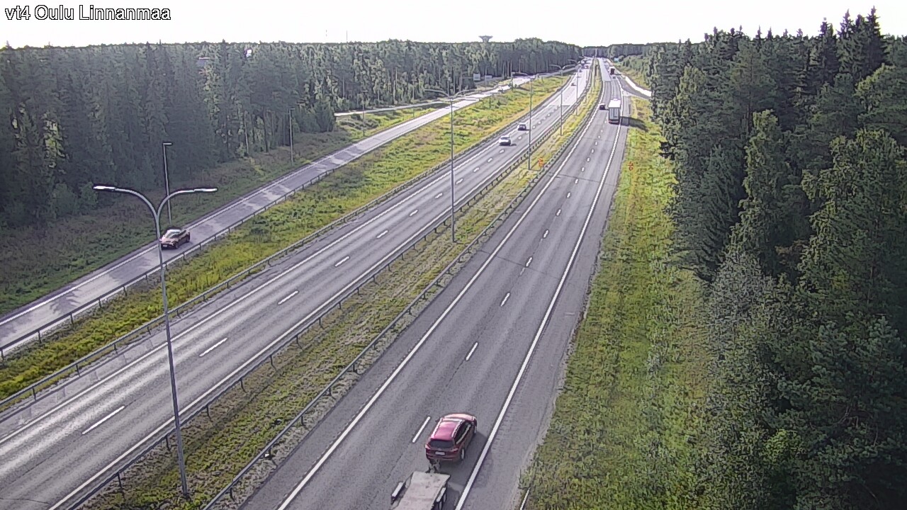 Weather Camera Image Väg 4 Uleåborg, Linnanmaa, Oulu, Pohjois-Pohjanmaa