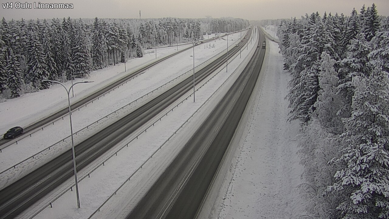 Weather Camera Image Väg 4 Uleåborg, Linnanmaa, Oulu, Pohjois-Pohjanmaa
