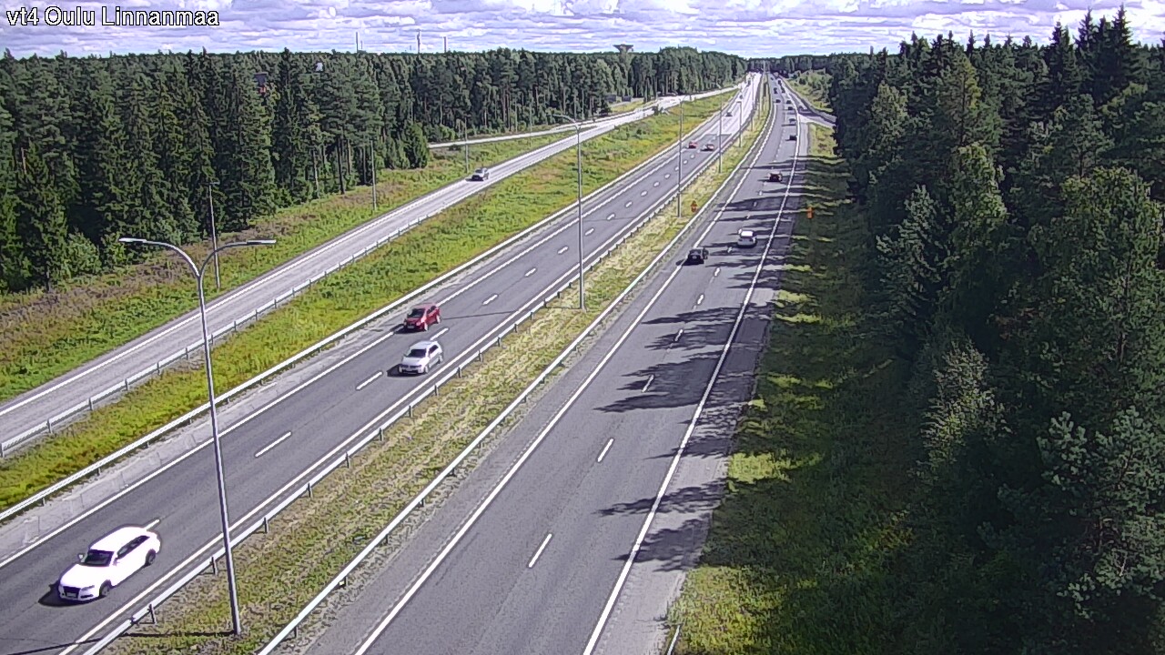 Weather Camera Image Väg 4 Uleåborg, Linnanmaa, Oulu, Pohjois-Pohjanmaa