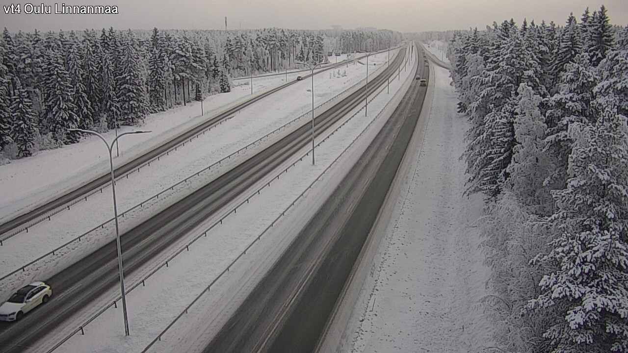 Weather Camera Image Väg 4 Uleåborg, Linnanmaa, Oulu, Pohjois-Pohjanmaa