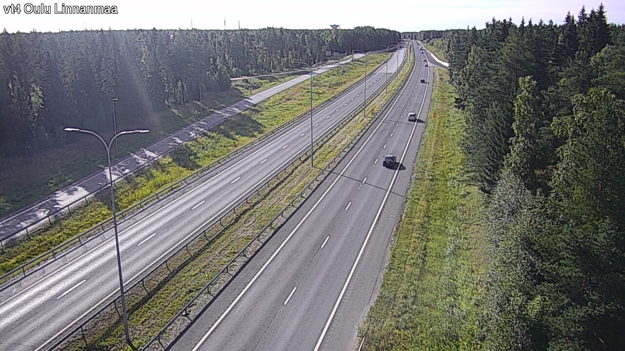 Weather Camera Image Väg 4 Uleåborg, Linnanmaa, Oulu, Pohjois-Pohjanmaa