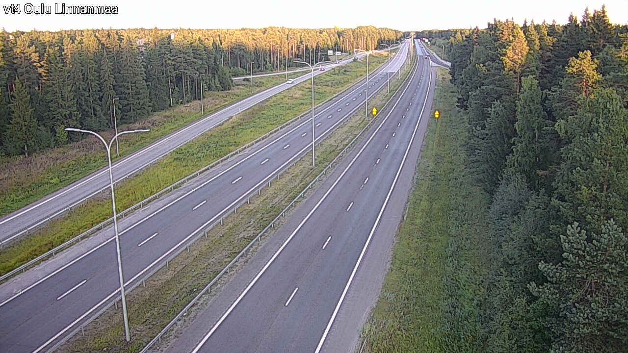 Weather Camera Image Väg 4 Uleåborg, Linnanmaa, Oulu, Pohjois-Pohjanmaa