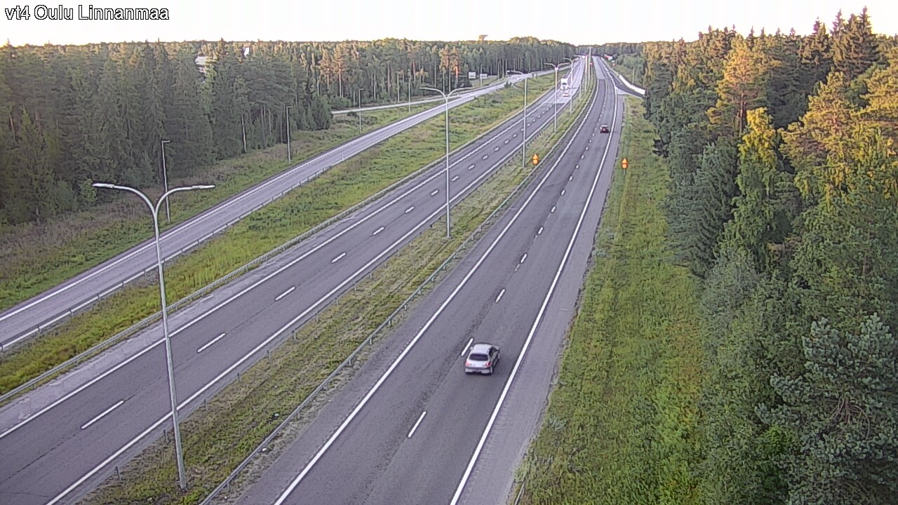 Weather Camera Image Väg 4 Uleåborg, Linnanmaa, Oulu, Pohjois-Pohjanmaa