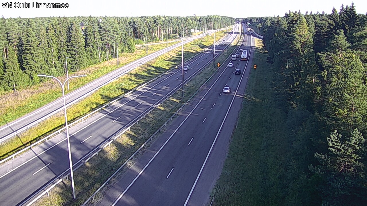 Weather Camera Image Väg 4 Uleåborg, Linnanmaa, Oulu, Pohjois-Pohjanmaa