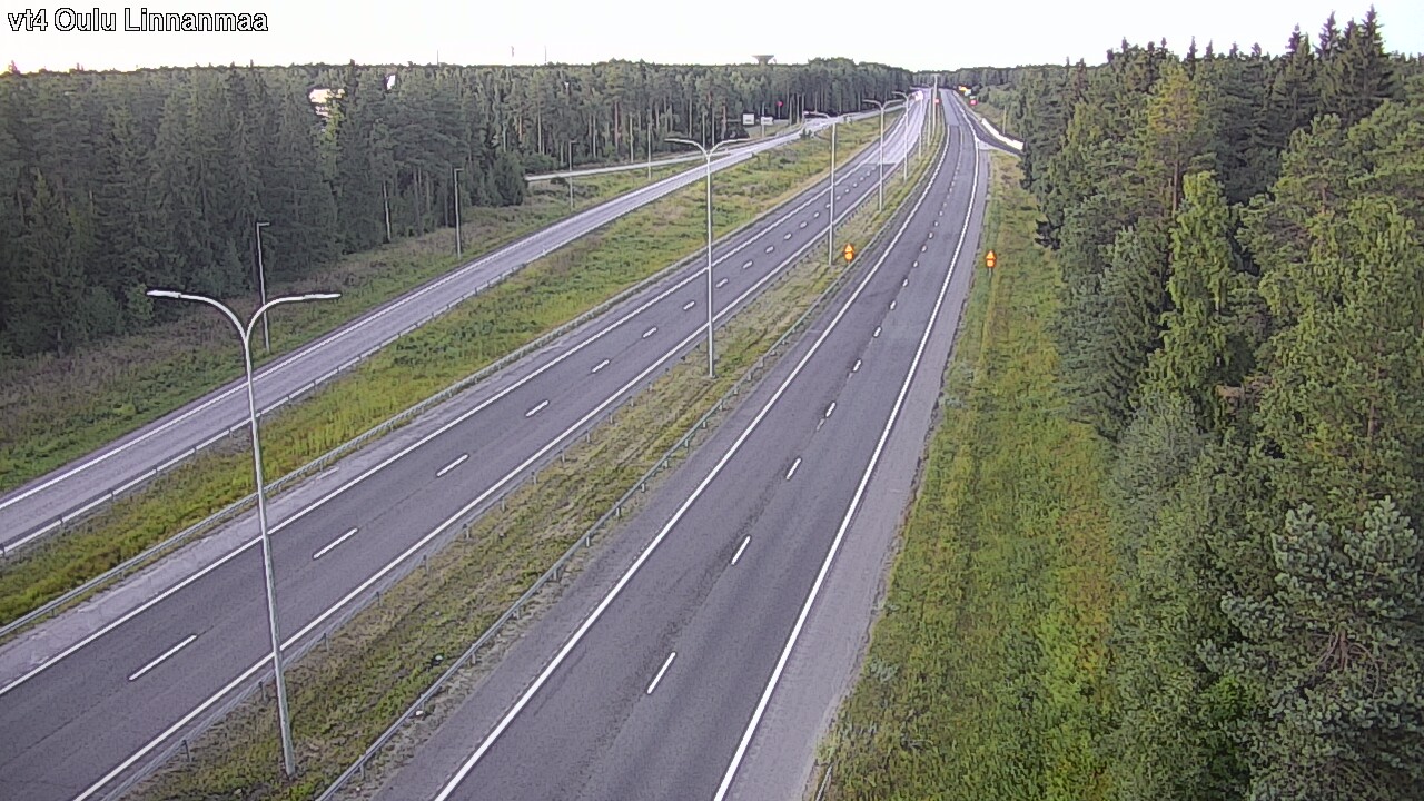Weather Camera Image Väg 4 Uleåborg, Linnanmaa, Oulu, Pohjois-Pohjanmaa