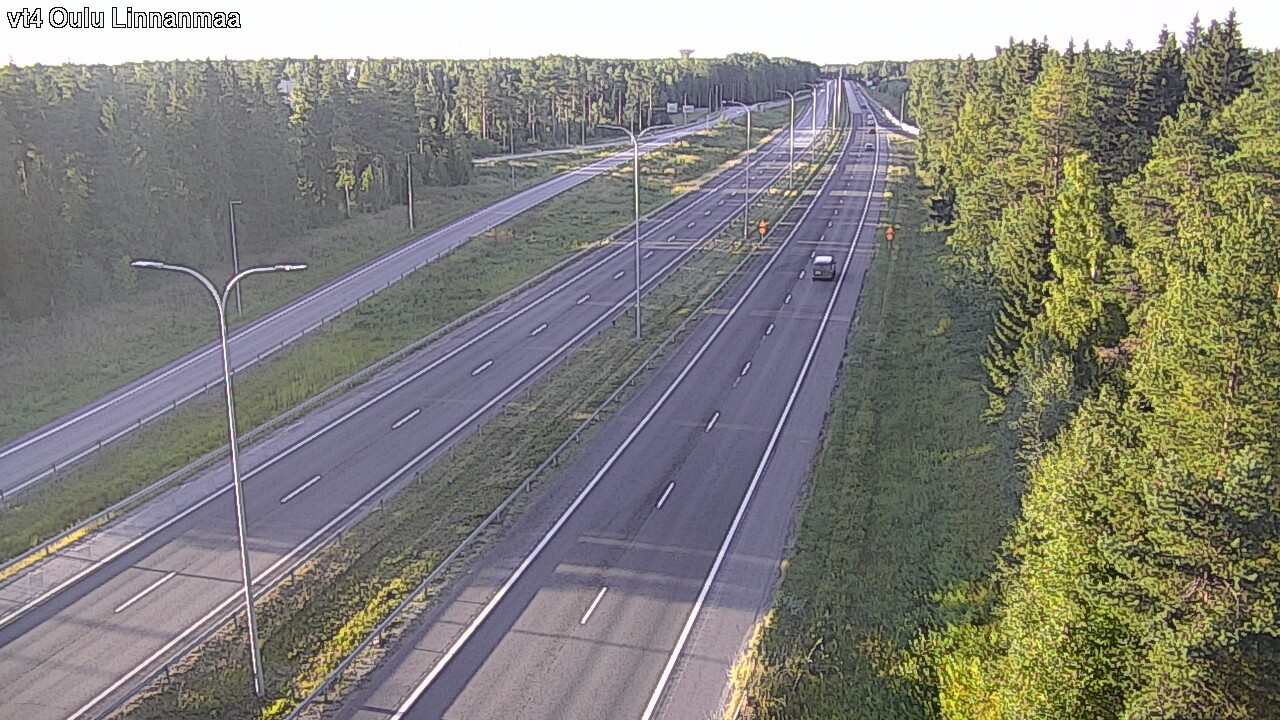 Weather Camera Image Väg 4 Uleåborg, Linnanmaa, Oulu, Pohjois-Pohjanmaa