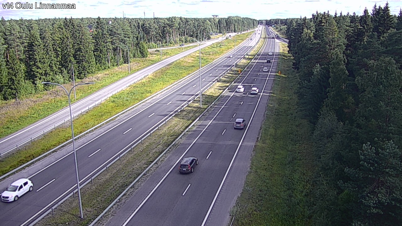 Weather Camera Image Väg 4 Uleåborg, Linnanmaa, Oulu, Pohjois-Pohjanmaa