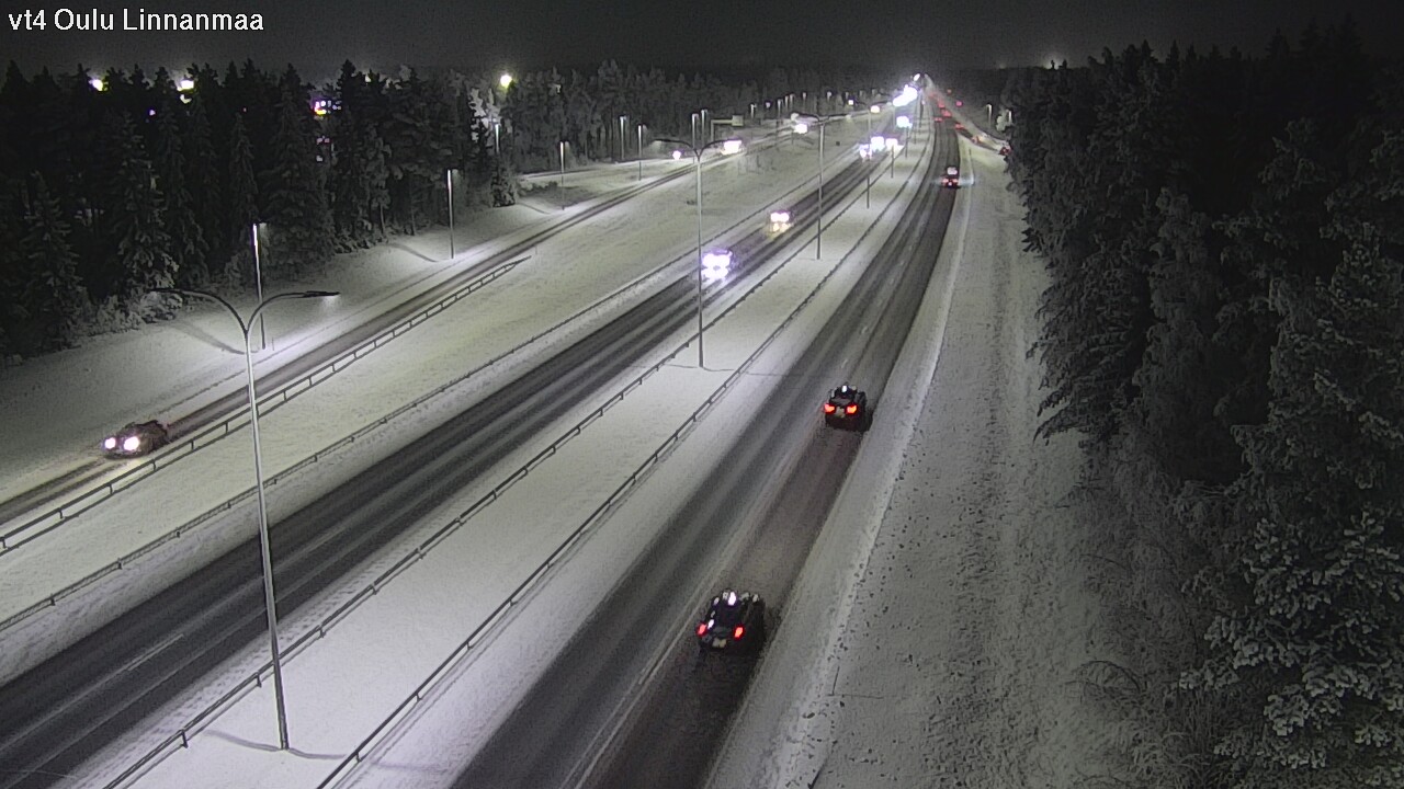 Weather Camera Image Väg 4 Uleåborg, Linnanmaa, Oulu, Pohjois-Pohjanmaa