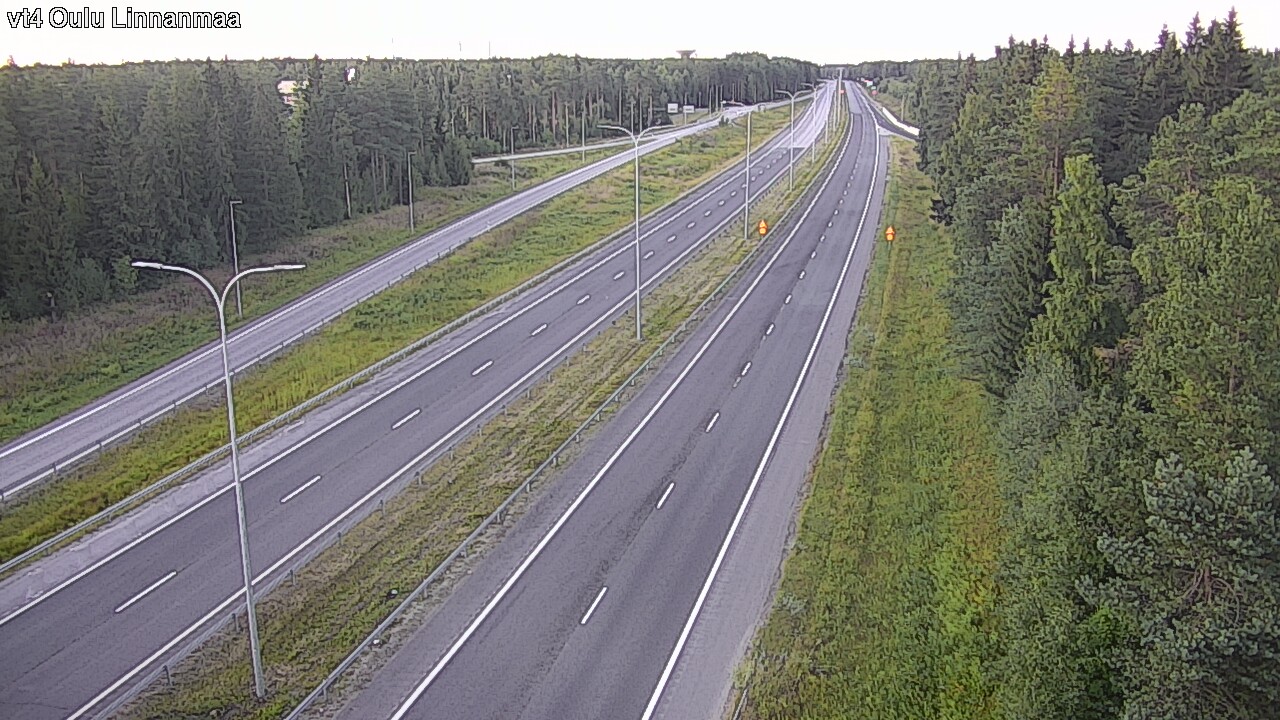 Weather Camera Image Väg 4 Uleåborg, Linnanmaa, Oulu, Pohjois-Pohjanmaa