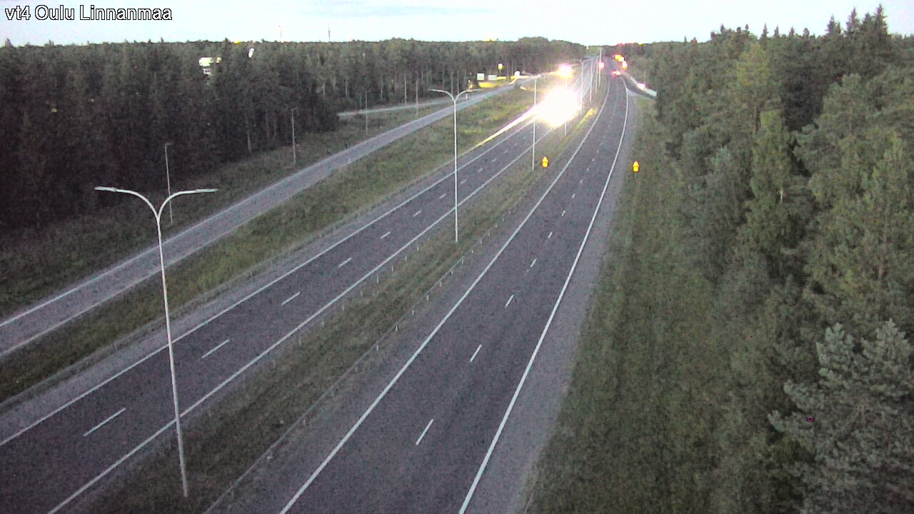 Weather Camera Image Väg 4 Uleåborg, Linnanmaa, Oulu, Pohjois-Pohjanmaa