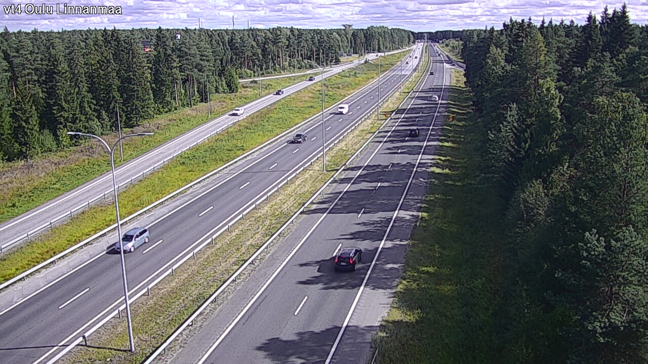 Weather Camera Image Väg 4 Uleåborg, Linnanmaa, Oulu, Pohjois-Pohjanmaa