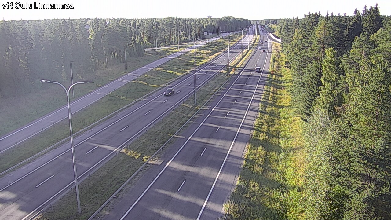 Weather Camera Image Väg 4 Uleåborg, Linnanmaa, Oulu, Pohjois-Pohjanmaa