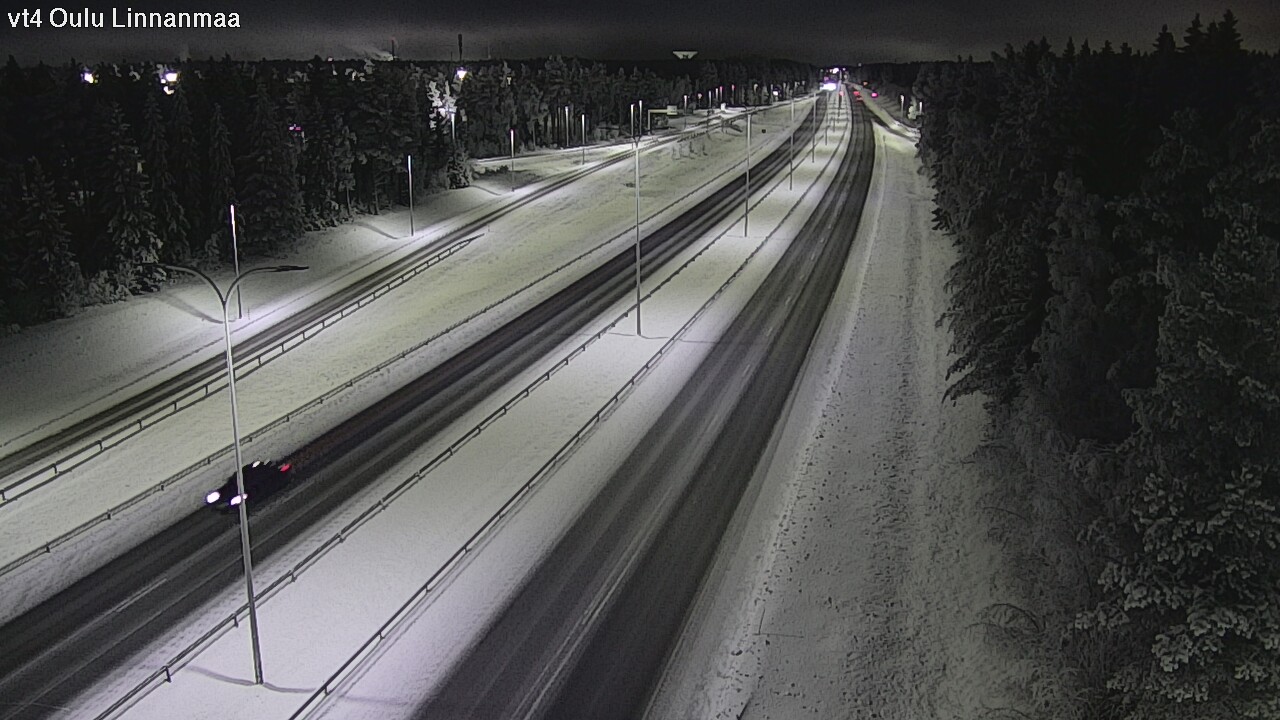 Weather Camera Image Väg 4 Uleåborg, Linnanmaa, Oulu, Pohjois-Pohjanmaa